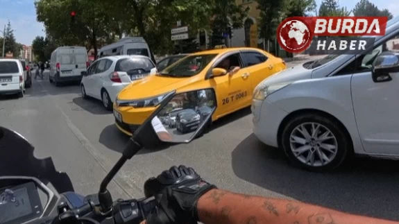 Eskişehir'de taksi şoförü ve kurye arasında kavga!