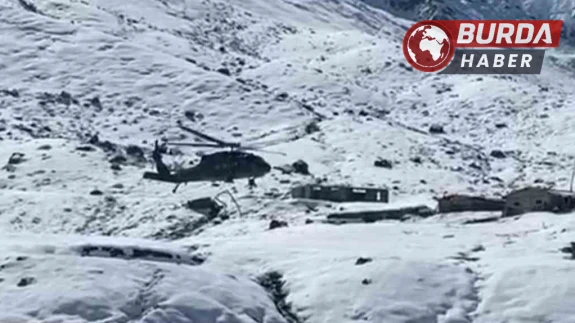 Rize’de yaylalara helikopterle erzak gönderimi devam ediyor.