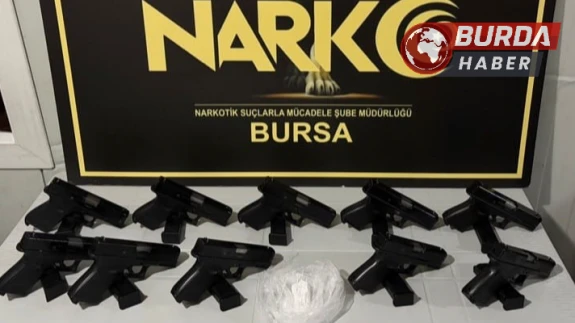 Uyuşturucu Operasyonunda 55 Gram Kokain ve 10 Tabanca Ele Geçirildi