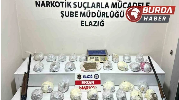 Elazığ'da 30 Kilo Eroin Ele Geçirildi, 4 Kişi Gözaltına Alındı