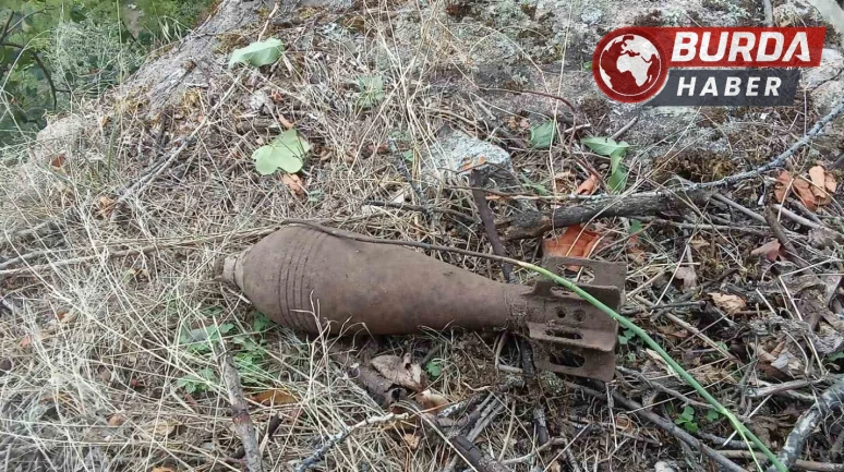 Gümüşhane’de 1. Dünya Savaşı’na ait patlamamış havan mermisi bulundu.
