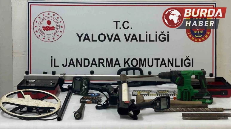 Yalova'da Define Arayan 5 Şüpheli Suçüstü Yakalandı