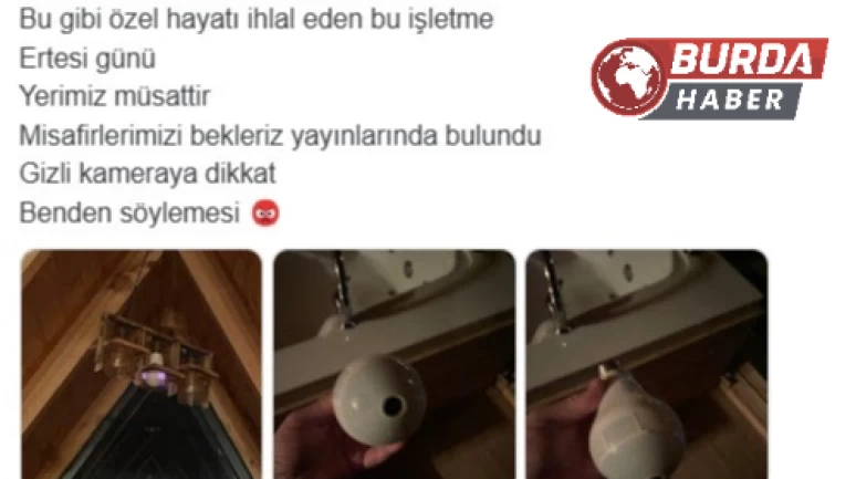 Bungalovda gizli kamera skandalı: Tüm eşyalar polis incelemesinde