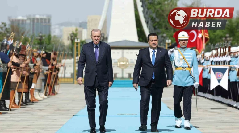 Erdoğan, Irak Başbakanı Sudani’yi resmi törenle karşıladı.