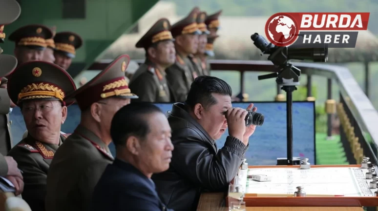Kim, tatbikatı denetledi: "Artık birkaç cepheden sorumluyuz"