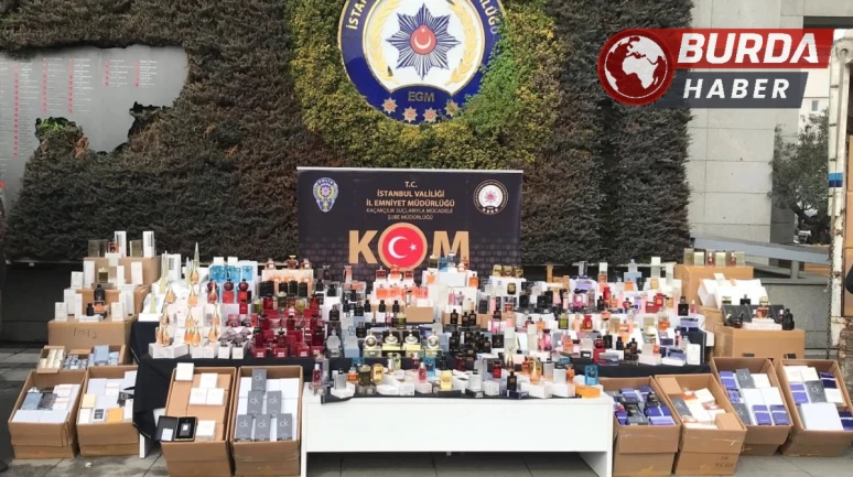 İstanbul’da 20 bin 453 şişe sahte ve kaçak parfüm ele geçirildi.