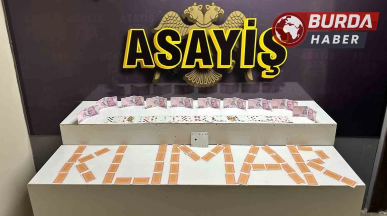 Kumar oynarken suçüstü yakalanan şahıs ’şimdi geldim’ dedi.