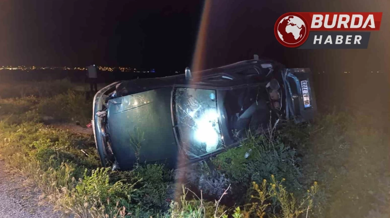 Takla atan araçtaki 27 yaşındaki genç hayatını kaybetti.
