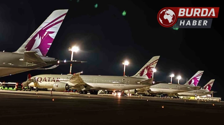 Katar uçakları İstanbul Havalimanı’ndan ayrılarak Doha'ya hareket etti