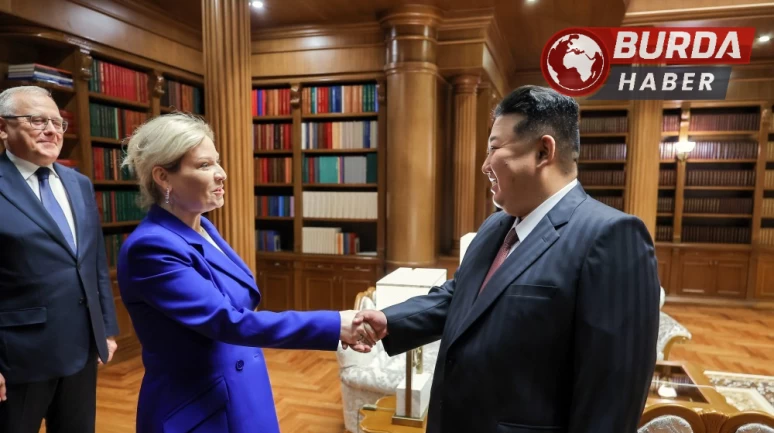 Kuzey Kore lideri Jong-un, Rus Bakan Lyubimova’yı ağırladı.