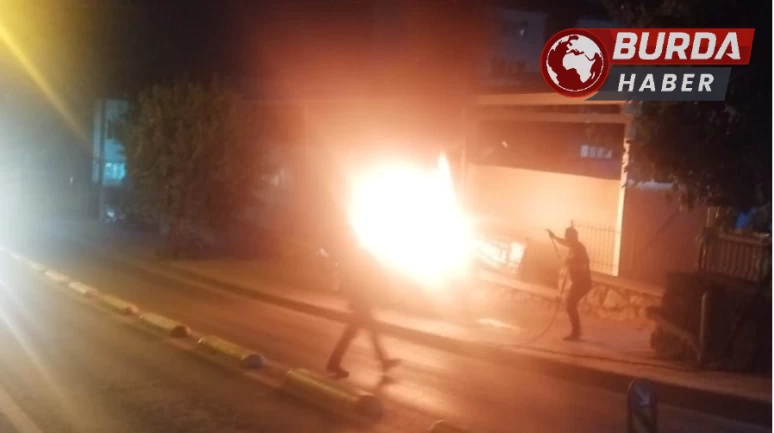 Aydın'da boşanmak isteyen karısının aracını kundakladı