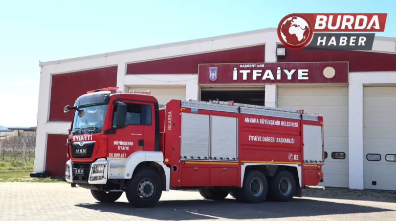 Ankara’da seyir halindeki otobüsün motoru alev aldı.