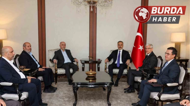 Hakan Fidan, Hamas heyeti ile Ankara'da bir araya geldi.