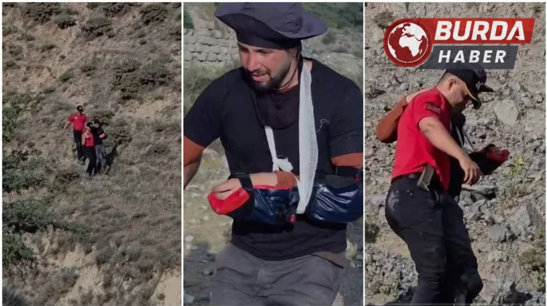 Paraşütçü Keşiş Dağları’na zorunlu iniş yaptı.