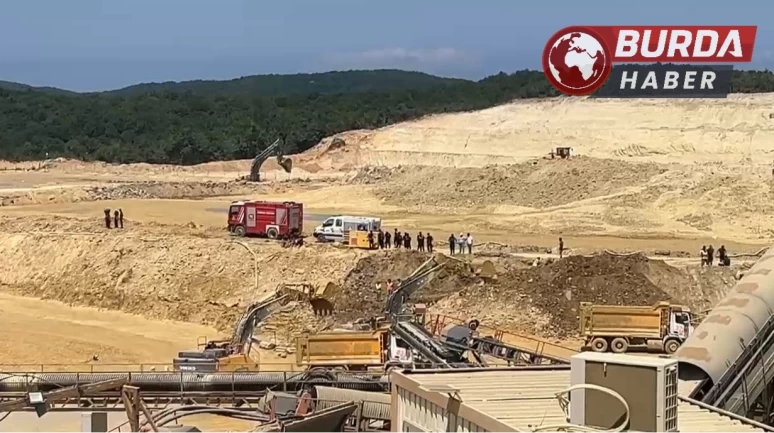 Çatalca’da kum ocağında göçük: Operatörü kurtarma çalışmaları sürüyor