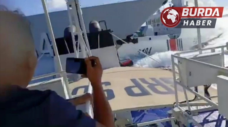 Çin donanma gemisi ile Filipinler sahil güvenlik gemisi çarpıştı.