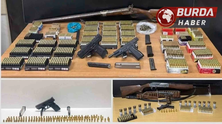 Muğla’da ruhsatsız silah operasyonu: 2 bin 264 mermi ele geçirildi