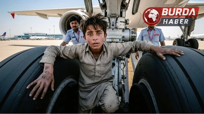 Afgan çocuk, uçağın iniş takımlarına saklanarak Yeni Delhi’ye uçtu.