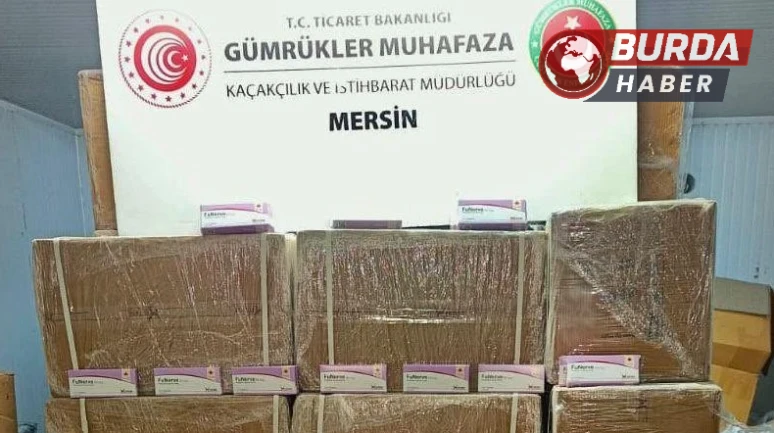 Mersin Gümrük Muhafaza Ekipleri 280 Bin Adet Sentetik Hap Ele Geçirdi