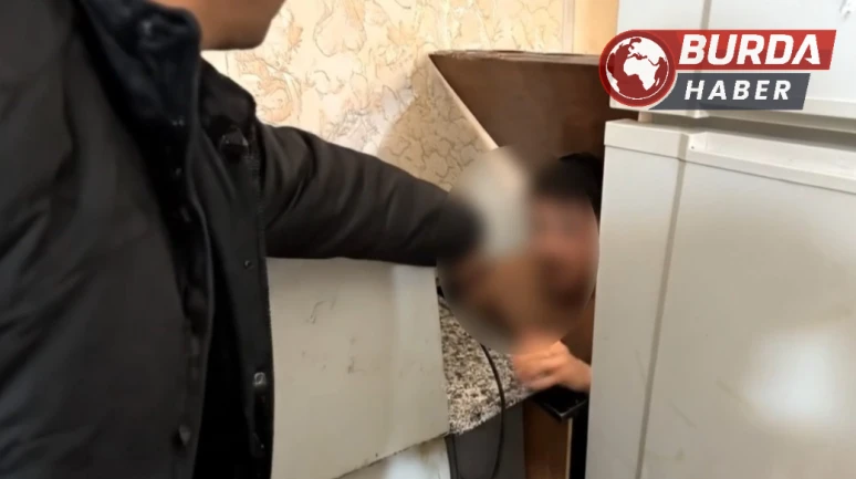 Gaziantep'te 25 Yıl Hapis Cezalı Firari, Mutfak Dolabında Yakalandı
