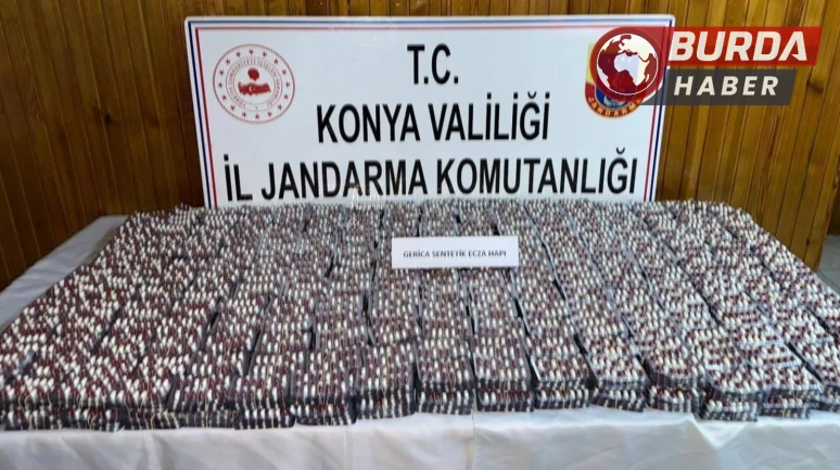Konya'da Uyuşturucu Operasyonu: 24 Bin 648 Sentetik Ecza Ele Geçirildi