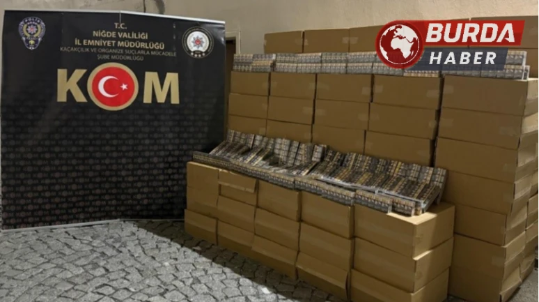 50 bin paket kaçak sigara ele geçirildi