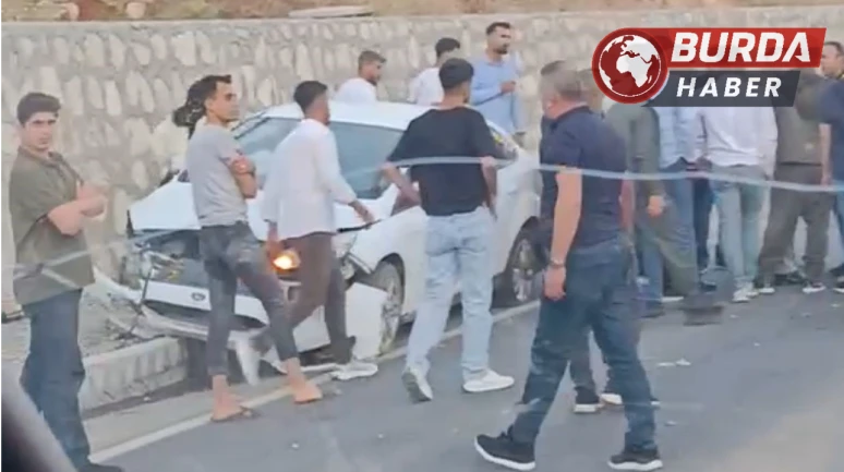 Siirt’te düğün konvoyunda kaza: 2 kişi yaralandı