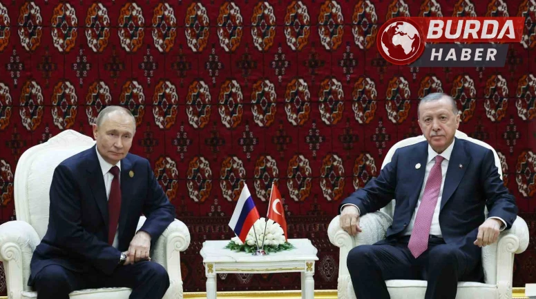 Erdoğan ve Putin Türkmenistan’ın Başkenti Aşkabat’ta Görüştü