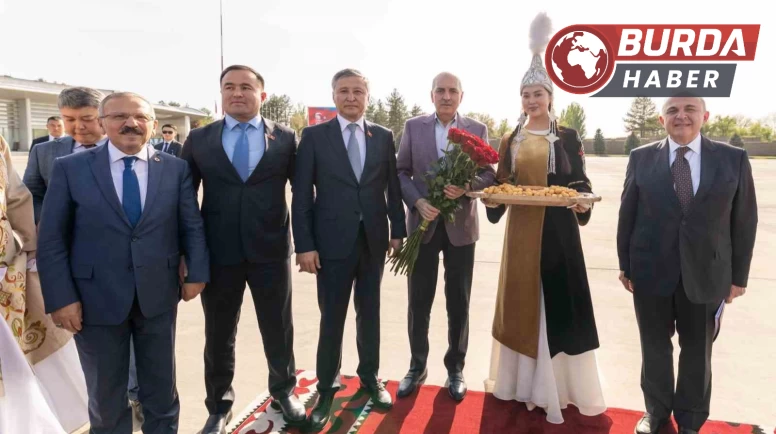 TBMM Başkanı Kurtulmuş resmi ziyaret kapsamında Kırgızistan’a geldi.