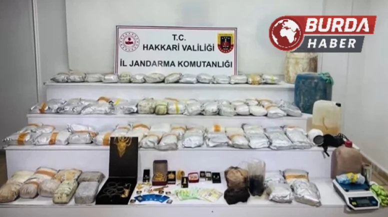 Hakkari’de 626 kilo uyuşturucu ele geçirildi