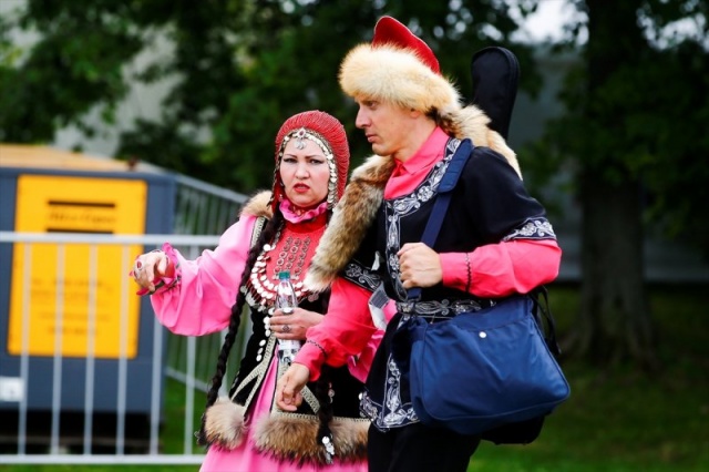 Kolomenskaya parkında düzenlenen etkinliğe, Tatar ve Başkurt halklarından binlerce kişi katıldı.