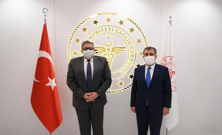 Sağlık Bakanı Koca, Rusya Federasyonu Ankara Büyükelçisi Yerhov’u kabul etti