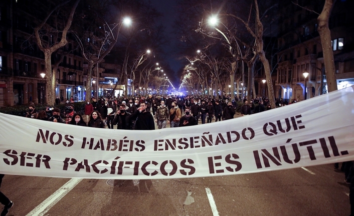 İspanya’da rapçi Hasel protestoları 6’ıncı gününde