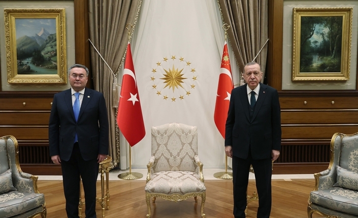 Cumhurbaşkanı Erdoğan, Kazakistan Başbakan Yardımcısı Tileuberdi’yi kabul etti