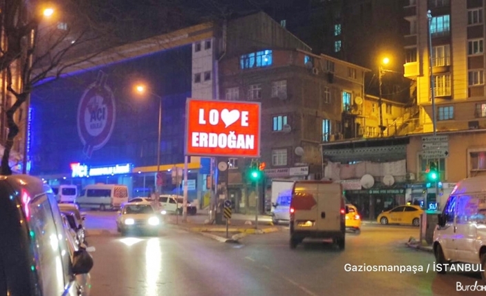 Gaziosmanpaşa Belediyesi’nden ’Stop Erdoğan’a yanıt: ’Love Erdoğan