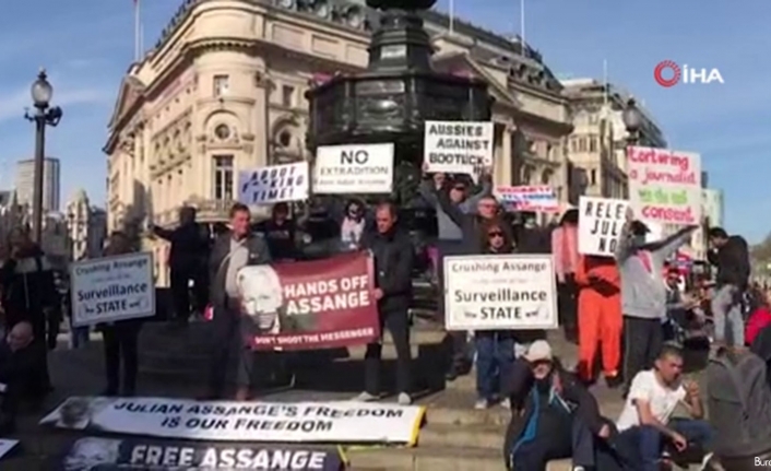 İngiltere’de WikiLeaks’in kurucusu Assange için gösteri düzenlendi