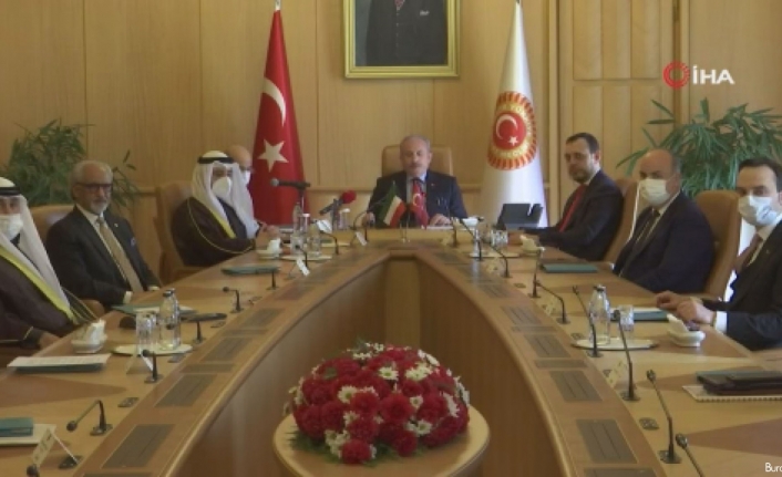 TBMM Başkanı Şentop, Kuveyt Dışişleri Bakanı El Sabah’ı kabul etti