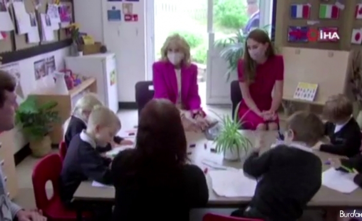 First Lady Biden ve Cambridge Düşesi Middleton’dan okul ziyareti