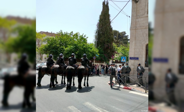 İsrail mahkemesi önünde İsrail güçleri ve Filistinliler arasında arbede: 1 gözaltı, 2 yaralı