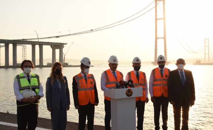 “Önümüzdeki 18 Mart törenlerinde inşallah köprümüzden geçiş, resmi açılış mümkün hale gelecek"