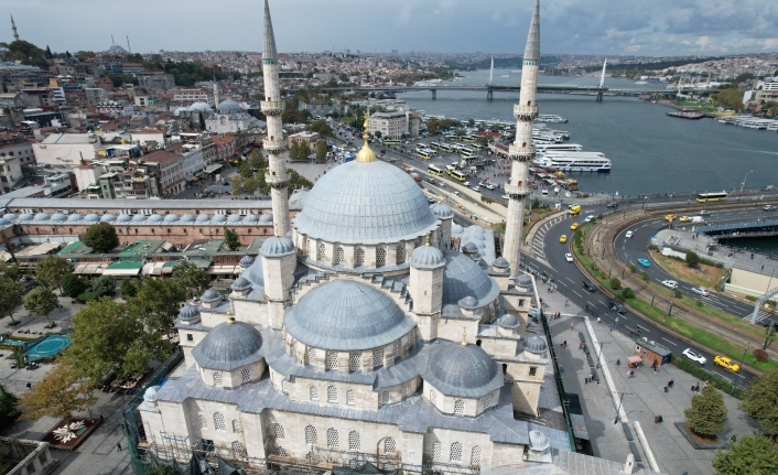 Eminönü’ndeki Yeni Cami’de restorasyon çalışmalarının yüzde 85’i tamamlandı