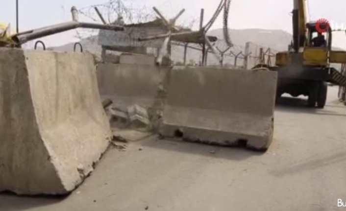 Kabil sokaklarındaki beton bariyerler kaldırılıyor