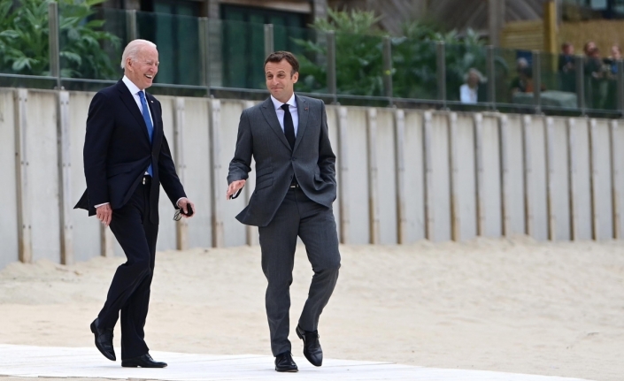 ABD Başkanı Biden, Fransa Cumhurbaşkanı Macron ile görüştü