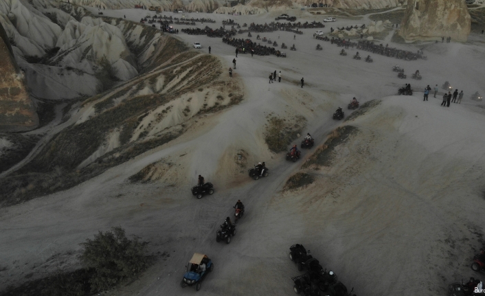 Kapadokya’da turizmciler ATV araçlarına getirilen kısıtlamayı protesto etti