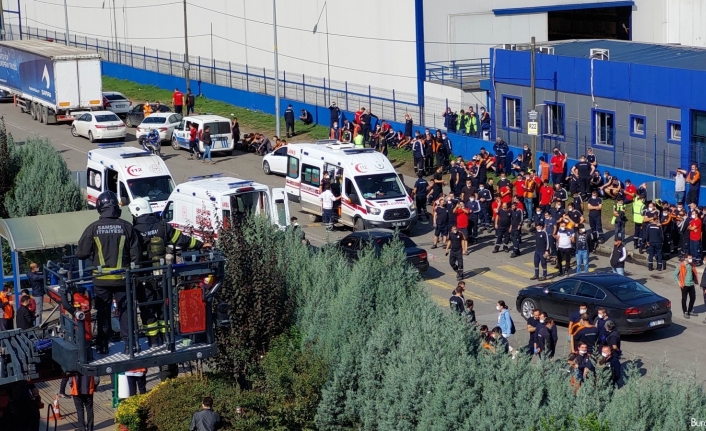 Samsun’da otomotiv fabrikasında yangın: 19 işçi hastanelik oldu