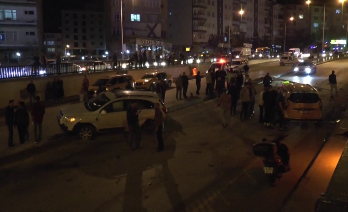 Erzurum’da zincirleme trafik kazası