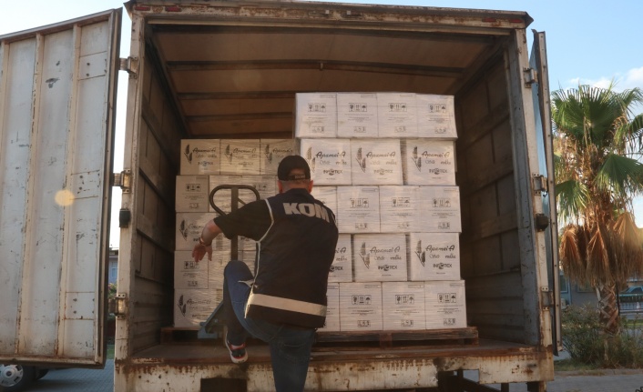 Fethiye’de 17 bin 150 şişe kaçak içki ele geçirildi
