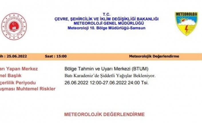 Sinop ve Kastamonu için korkutan uyarı: 100 kg yağış düşebilir