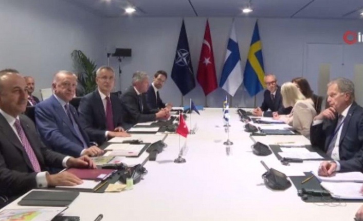 Türkiye-İsveç-Finlandiya-NATO görüşmesi Madrid’de başladı