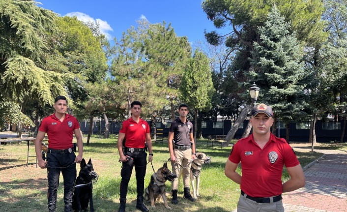 Asayiş köpeklerinin rehine kurtarma operasyonu ve saldırı eğitimleri gerçeğini aratmadı